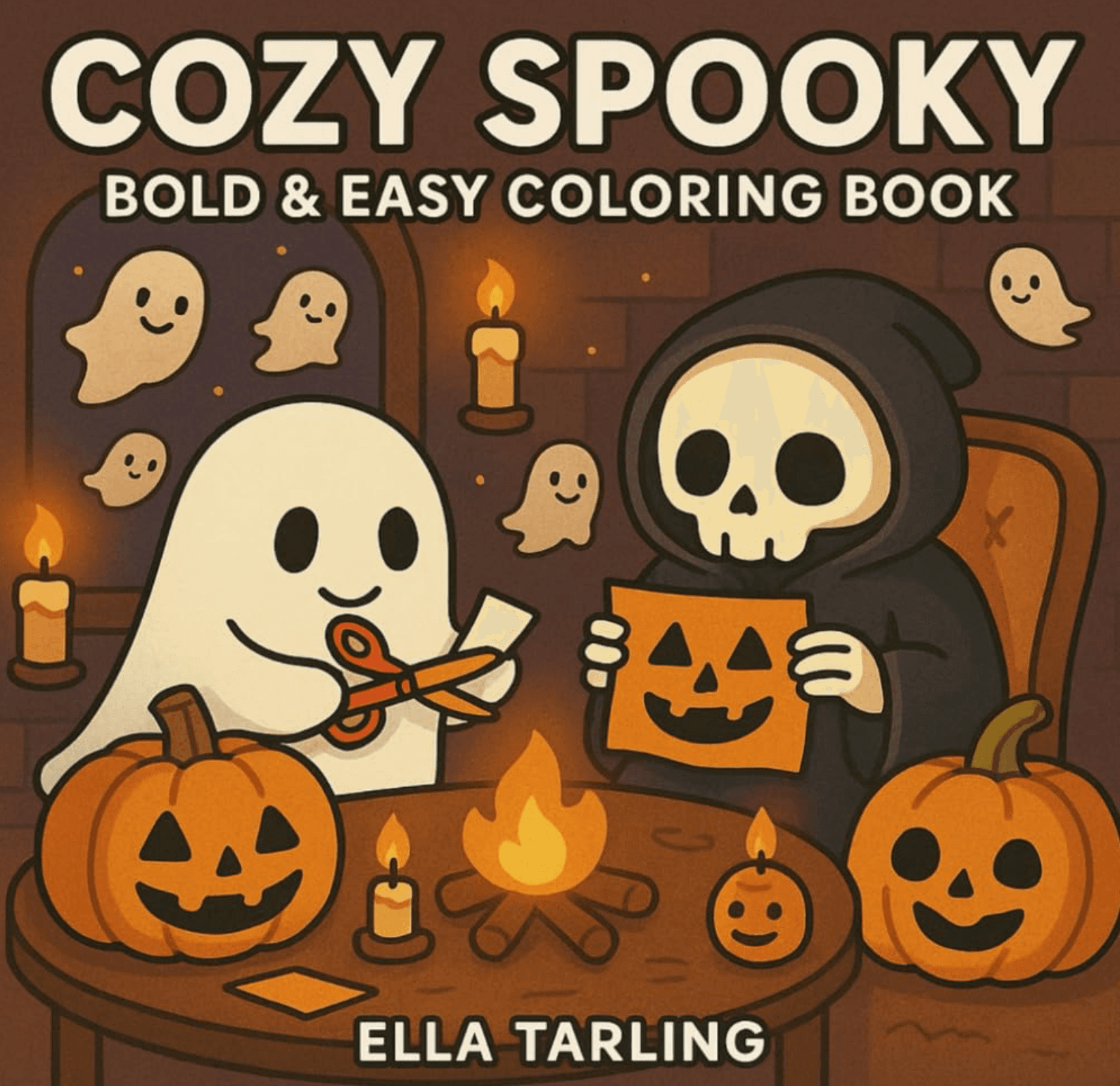 Cozy Spooky Coloring Book