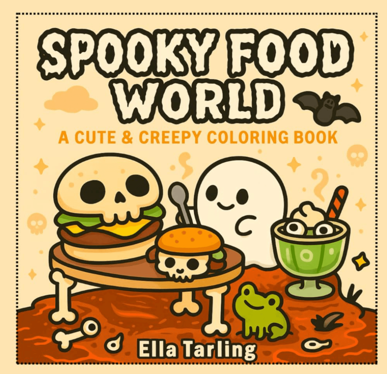 Spooky Food World Coloring Book