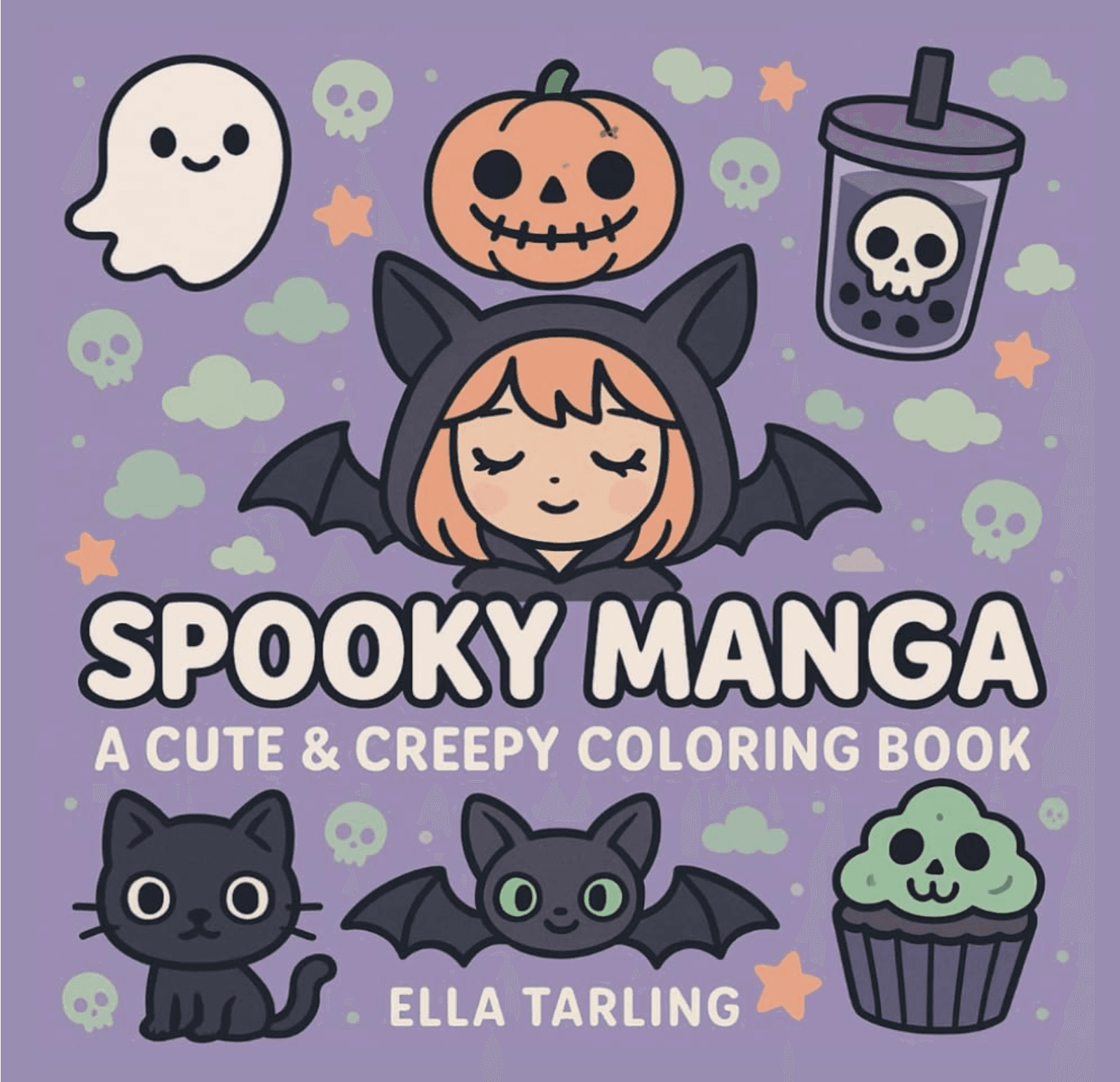 Spooky Manga Snuggles Coloring Book