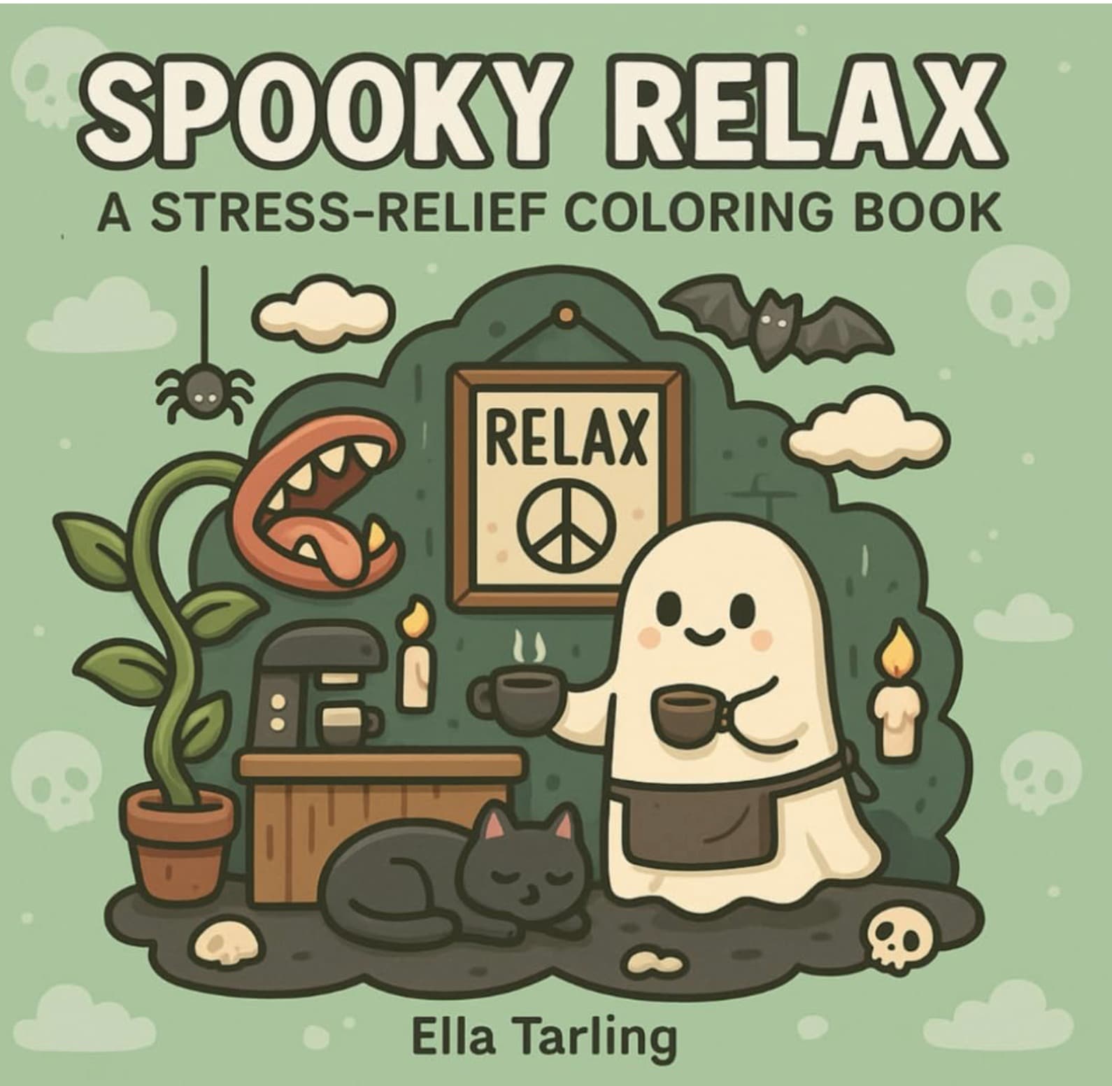 Spooky Relax Coloring Book