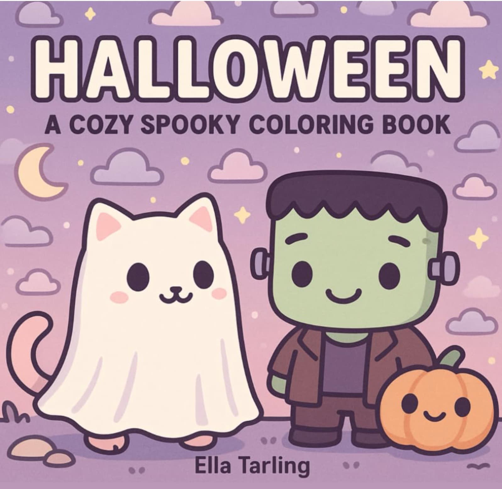 Halloween Cozy Spooky Coloring Book