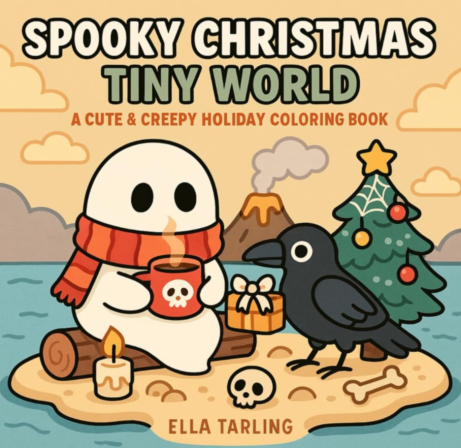 Spooky Christmas Tiny World Coloring Book