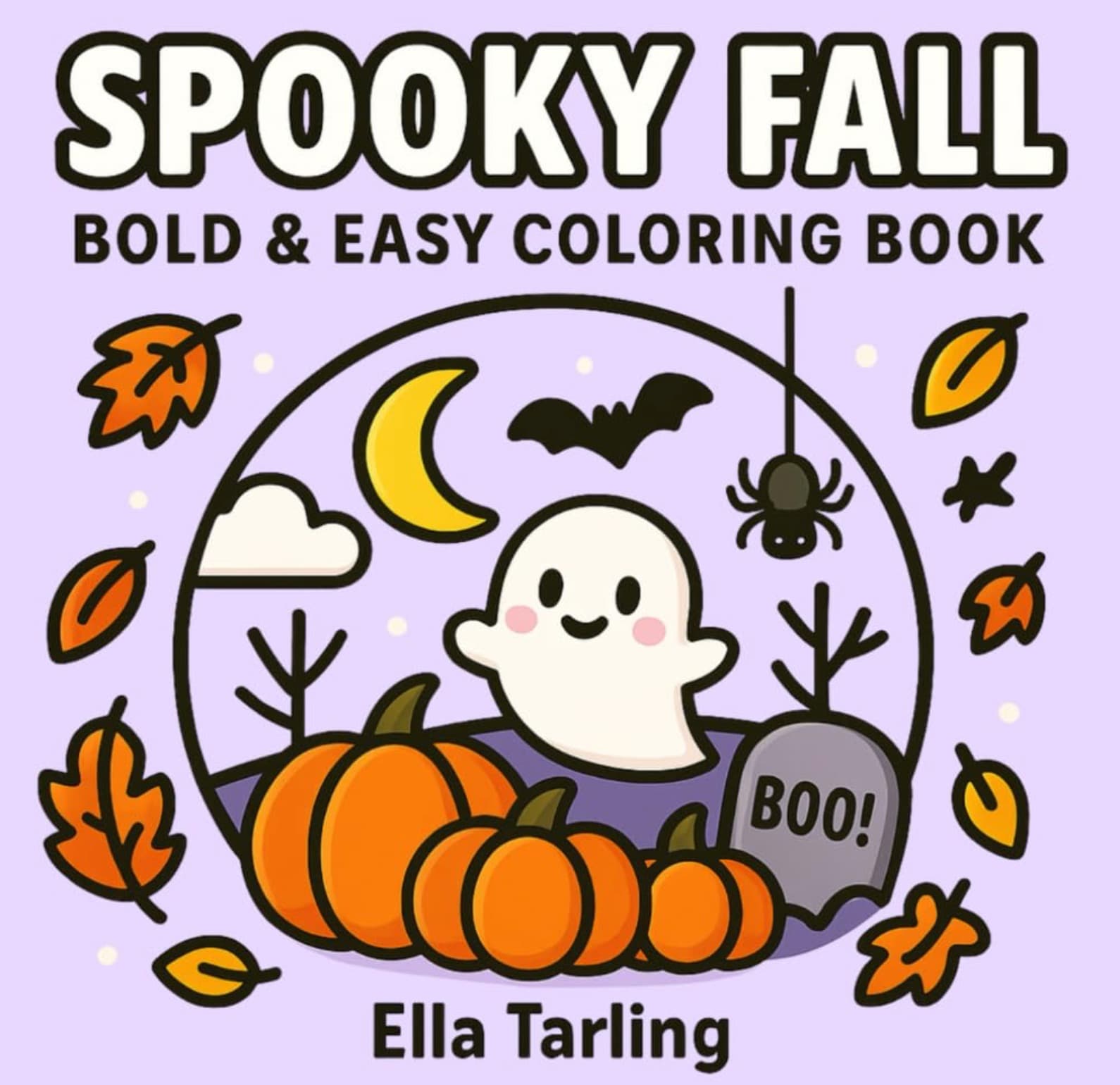 Spooky Fall Bold & Easy Coloring Book