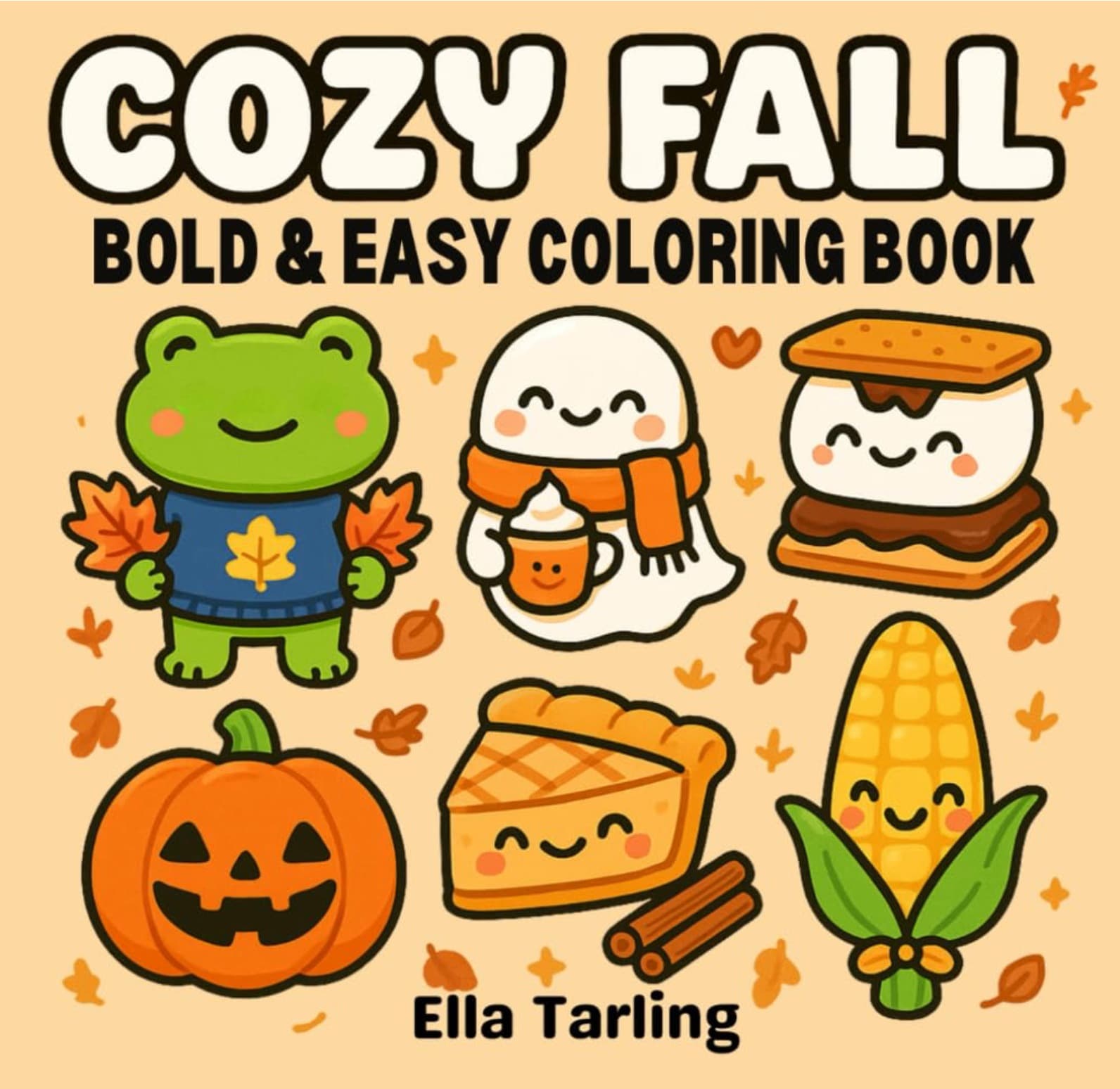 Cozy Fall Bold & Easy Coloring Book