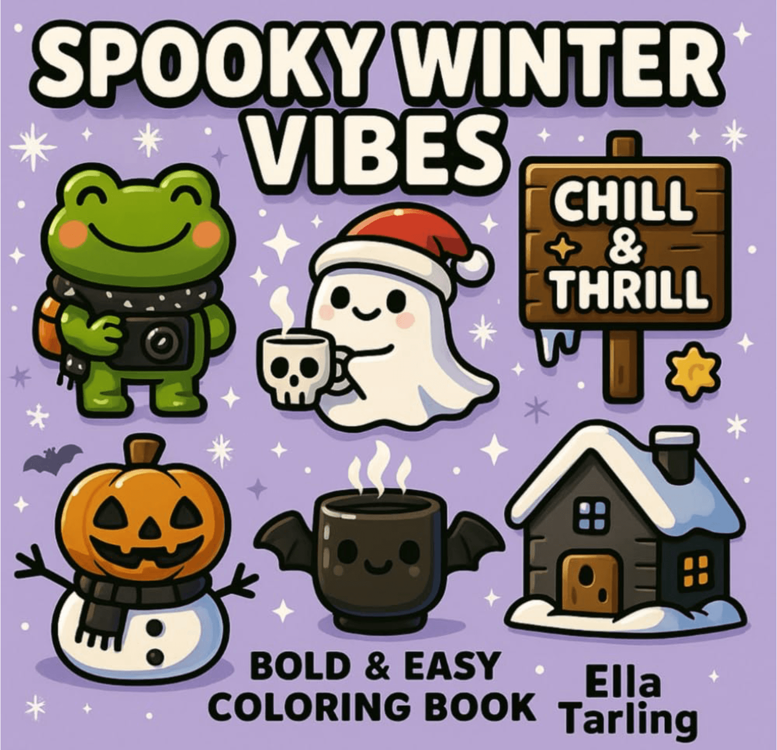 Spooky Winter Vibes Coloring Book