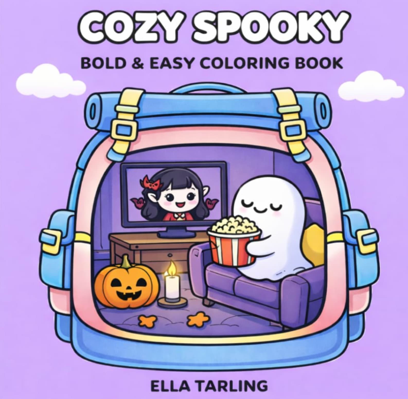 Cozy Spooky Bold & Easy Coloring Book